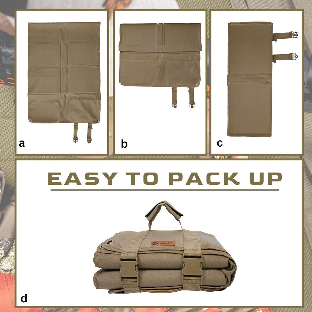 Heavy Duty Shooting Mat Tactical Prone Padded Roll Up Hunting Range Gear Large