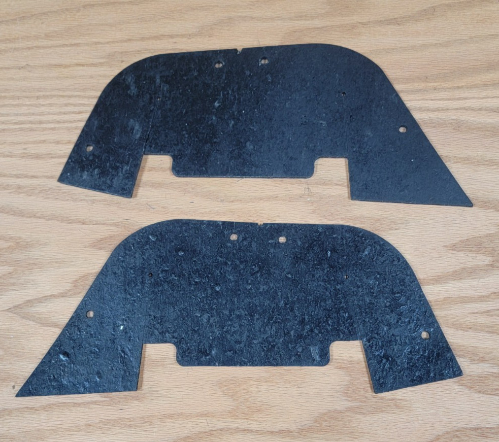 1957 CHEVY CONTROL ARM A FRAME RUBBER DUST SHIELDS **  Made in USA **