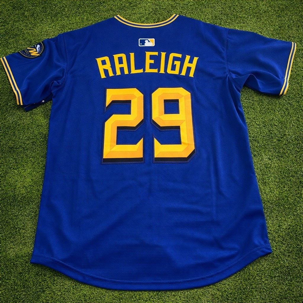 New With Tags! Cal Raleigh Seattle Mariners Men's Jersey! SHIPS SAME DAY!