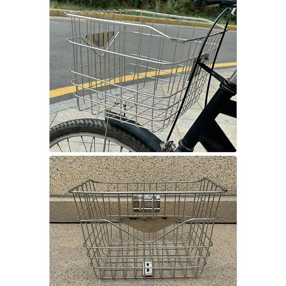 Bike Front Basket Stable Structure Easy Installation Durability Cargo Rack