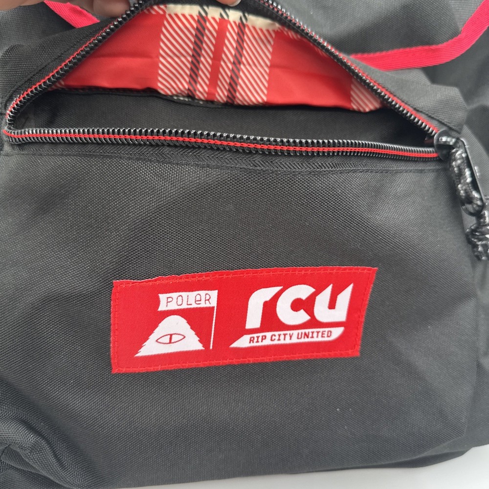 Poler Field Pack Backpack with iPad Sleeve NEW Black Red