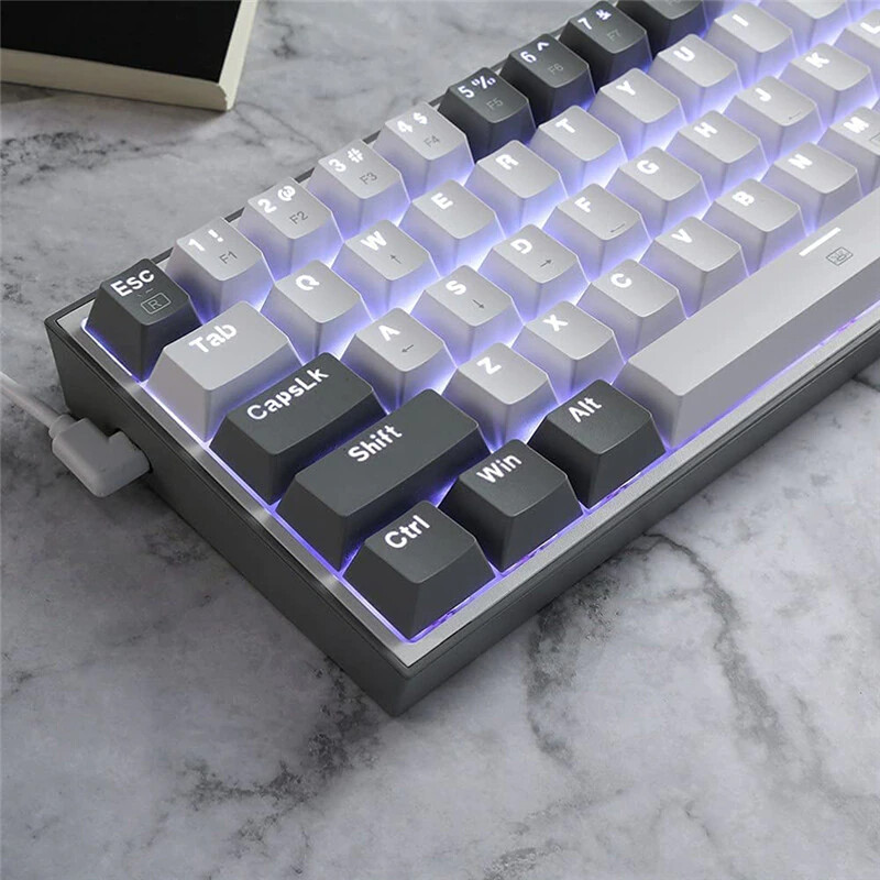 RGB Gaming Keyboard 61 Keys Compact Mechanical Keyboard Linear Red Switch