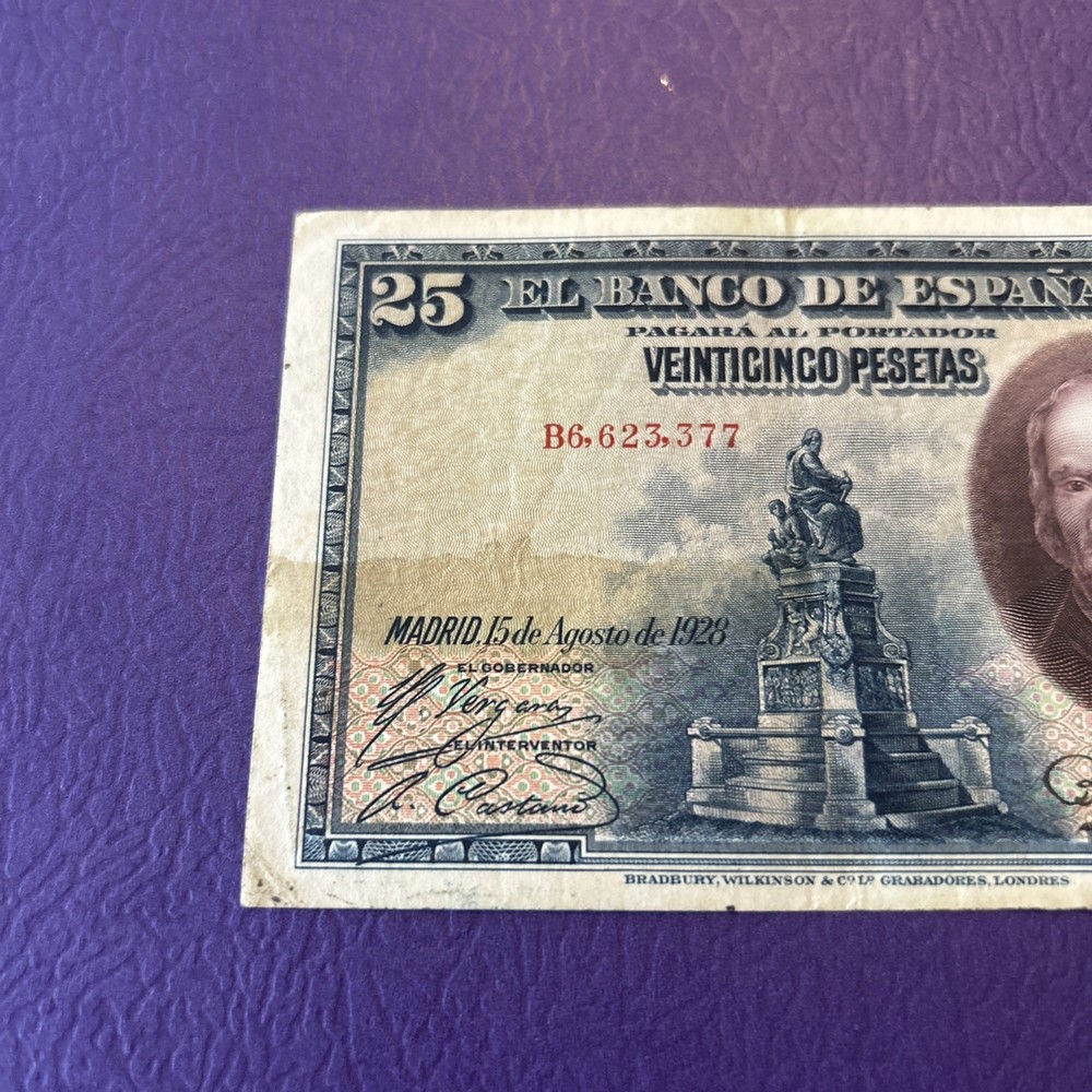Spain- 25 Pesetas -1928