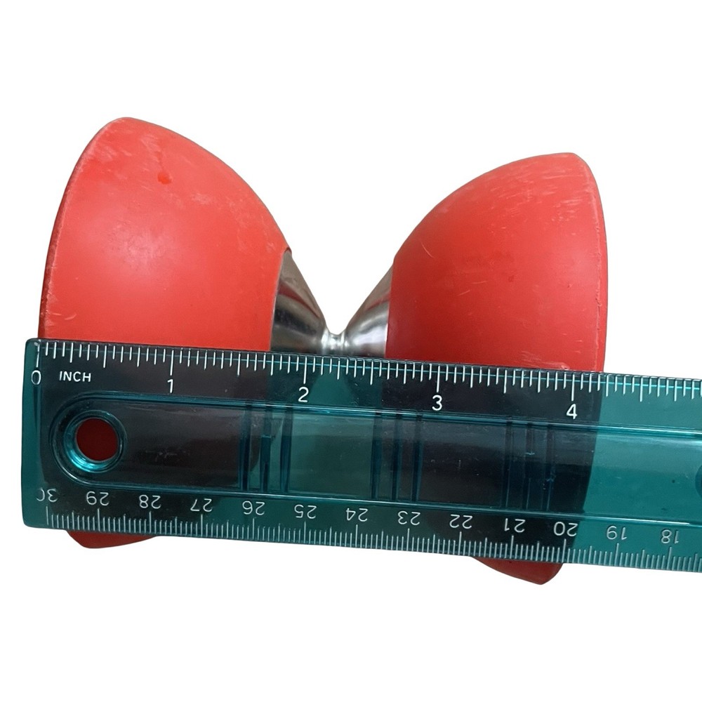 Sidewinder Diabolo Only Red Silver Circus 4.25”