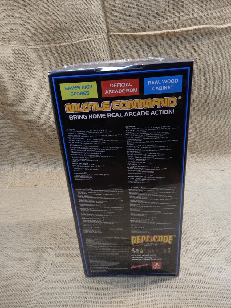 New Wave Missile Command Replicade Arcade Cabinet Field Test Edition