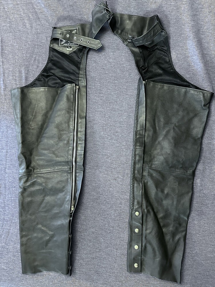 EXL Genuine Leather Chaps Size L