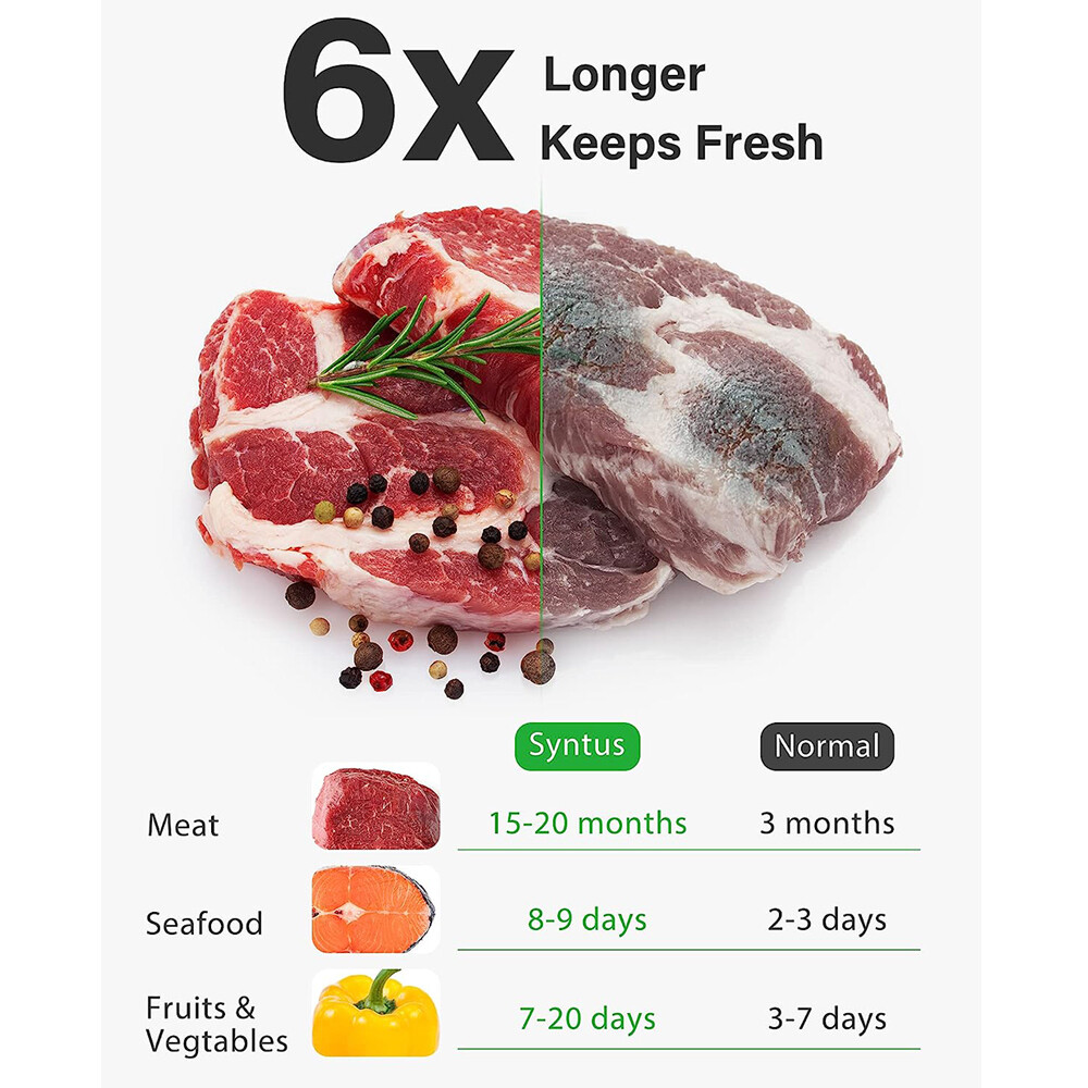 8"x12" 6"x10" Vacuum Sealer Bags Food Saver Sealing Machine Kitchen Storage Bag