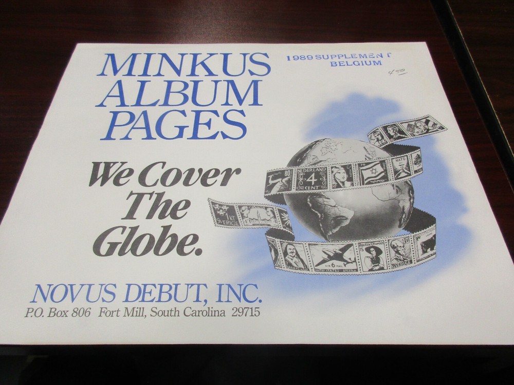 "MINKUS"  1989   SUPPLEMENT  BELGIUM      W/FREE SHIPPING!!!