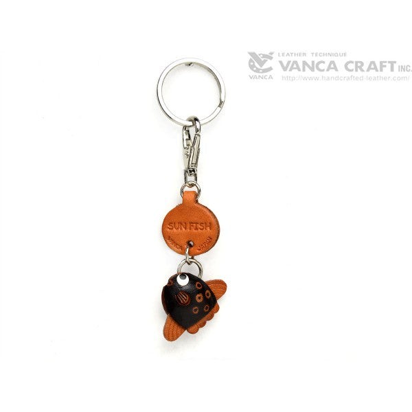 Sunfish Japanese Leather Keychains Fish