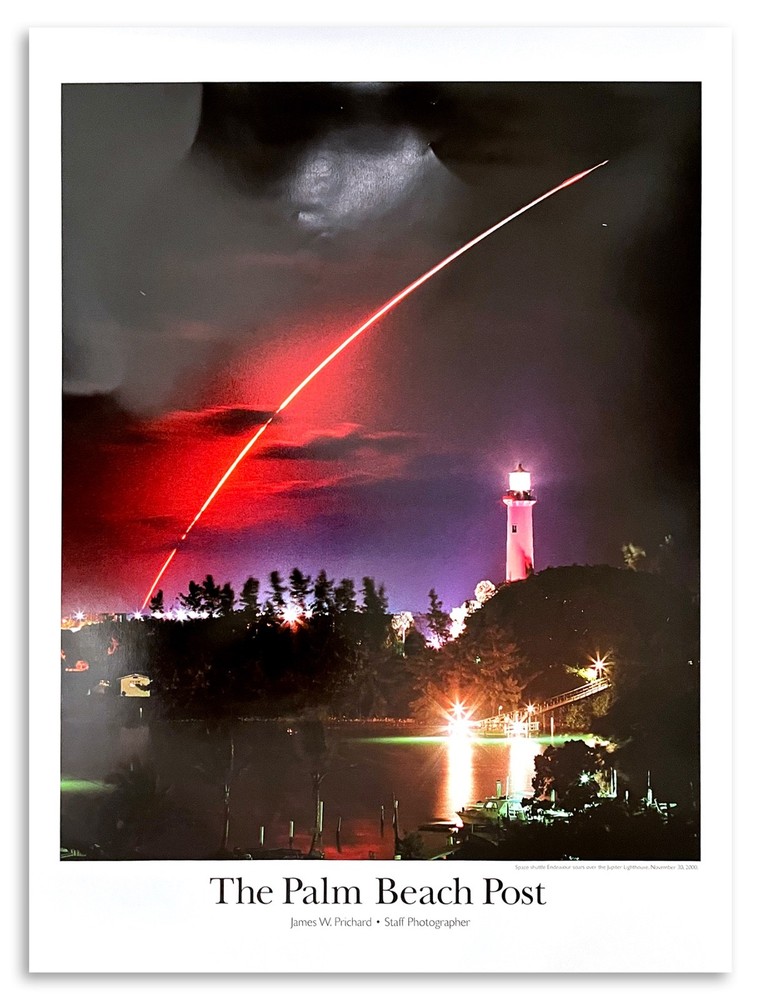 Palm Beach Post Shuttle Launch poster