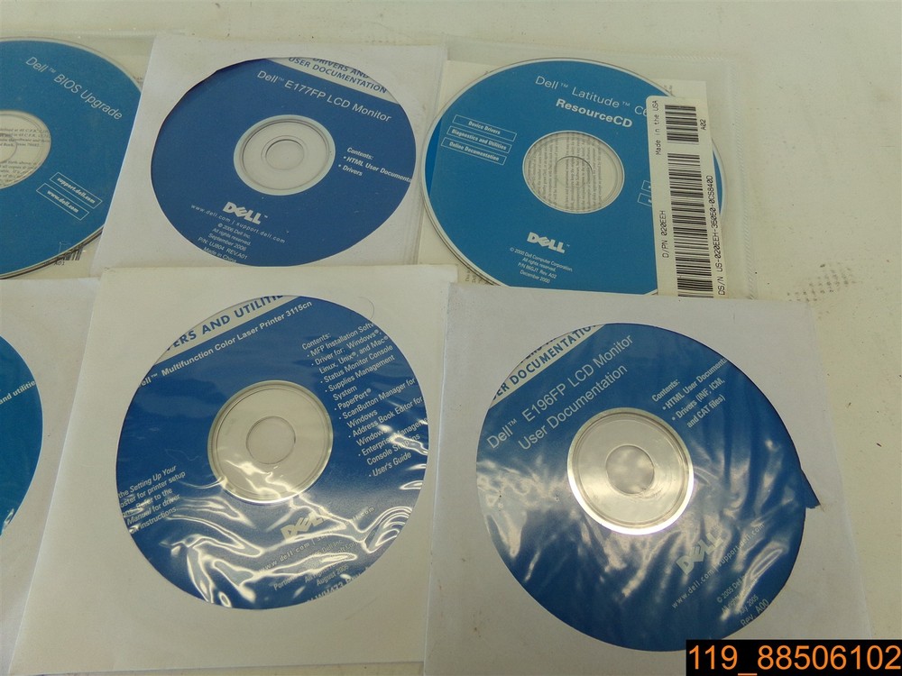 Qty= 8: ASSTD Dell Resource CD's