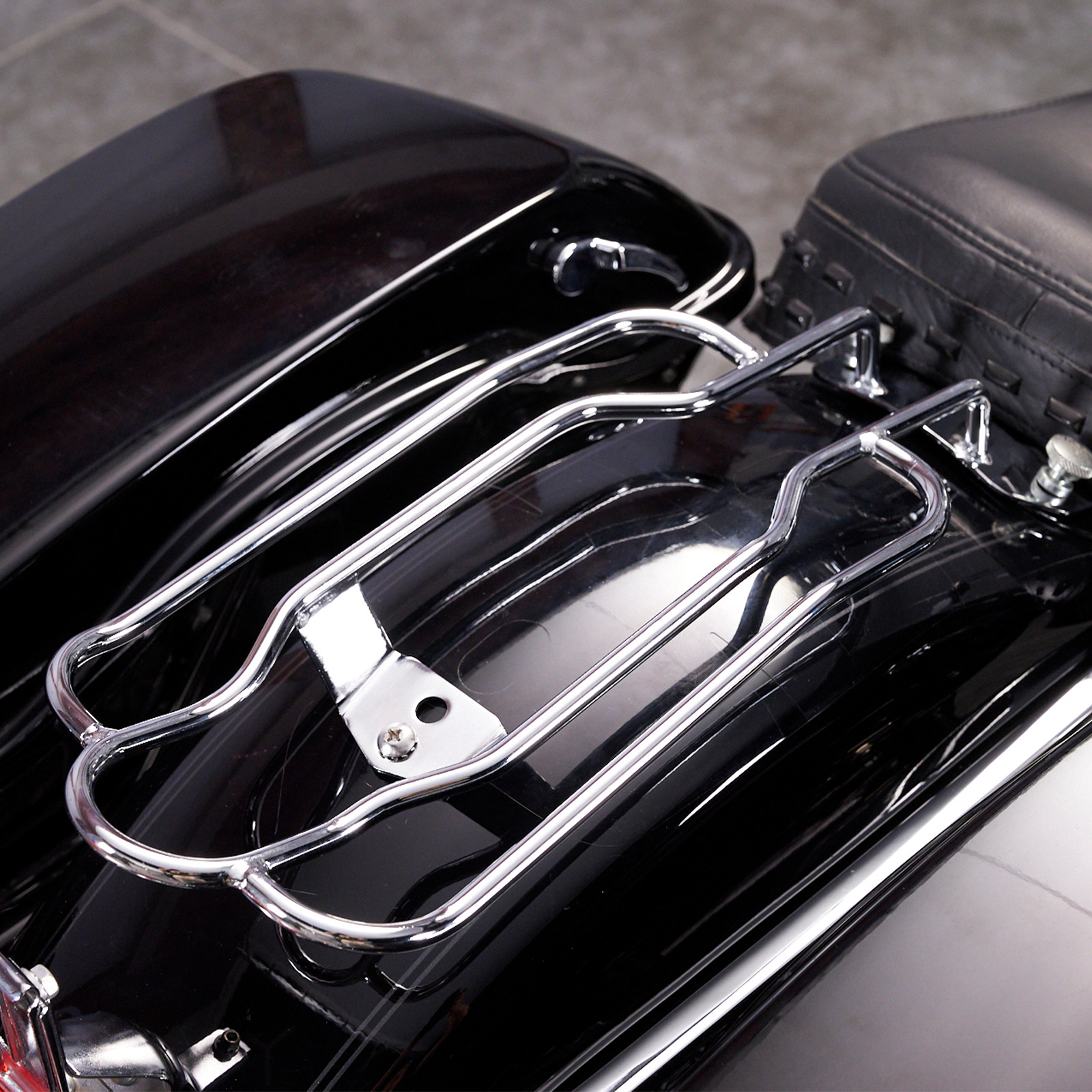 Durable Steel Solo Luggage Rack For Harley 2005-2017 Heritage Softail Classic