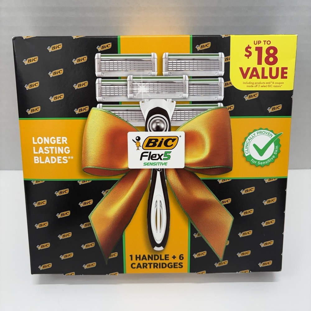 BIC Flex 5 Sensitive Razor 6+1 Gift Set for Men