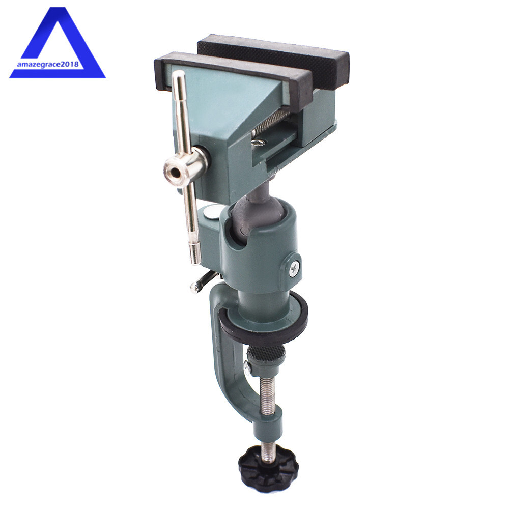 For Holding Small Parts Universal Table Vise 3" Aluminum Swivel 360° Rotating US
