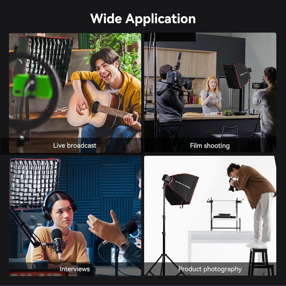 SmallRig 17.7" Rectangular Softbox Quick Release Softbox with Carrying Bag