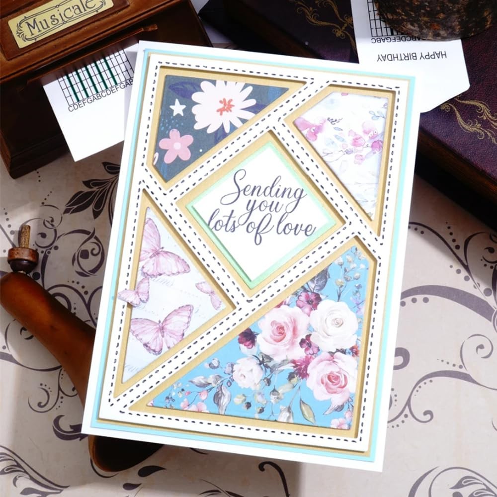 Rectangle Triangle Frame Metal Die Cuts, Rectangle Frame Metal Cutting Dies Cut