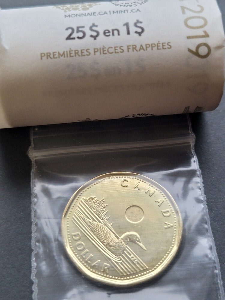 *** CANADA LOONIE 2019 *** MINT FIRST STRIKES SPECIAL WRAP ROLL ***