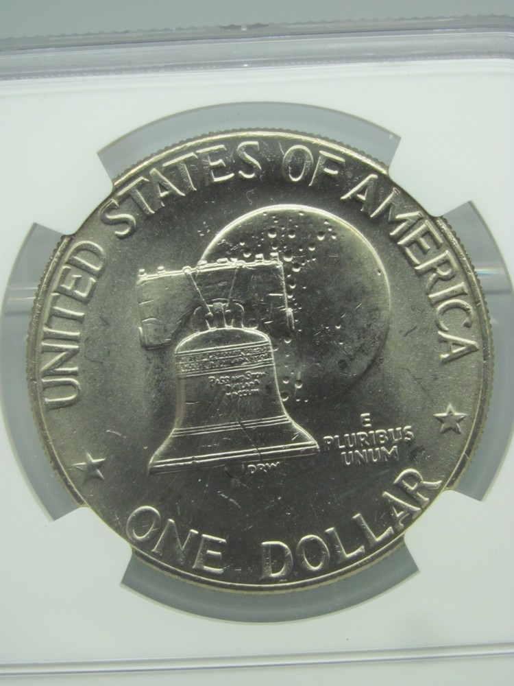 1776-1976 D Type 2 Eisenhower Dollar NGC MS 66