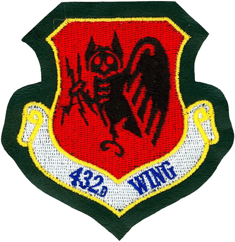 USAF  432d WING PATCH - LEATHER