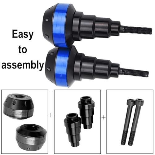 Motorcycle Frame Sliders Crash Pad Falling Protector Compatible with Blue