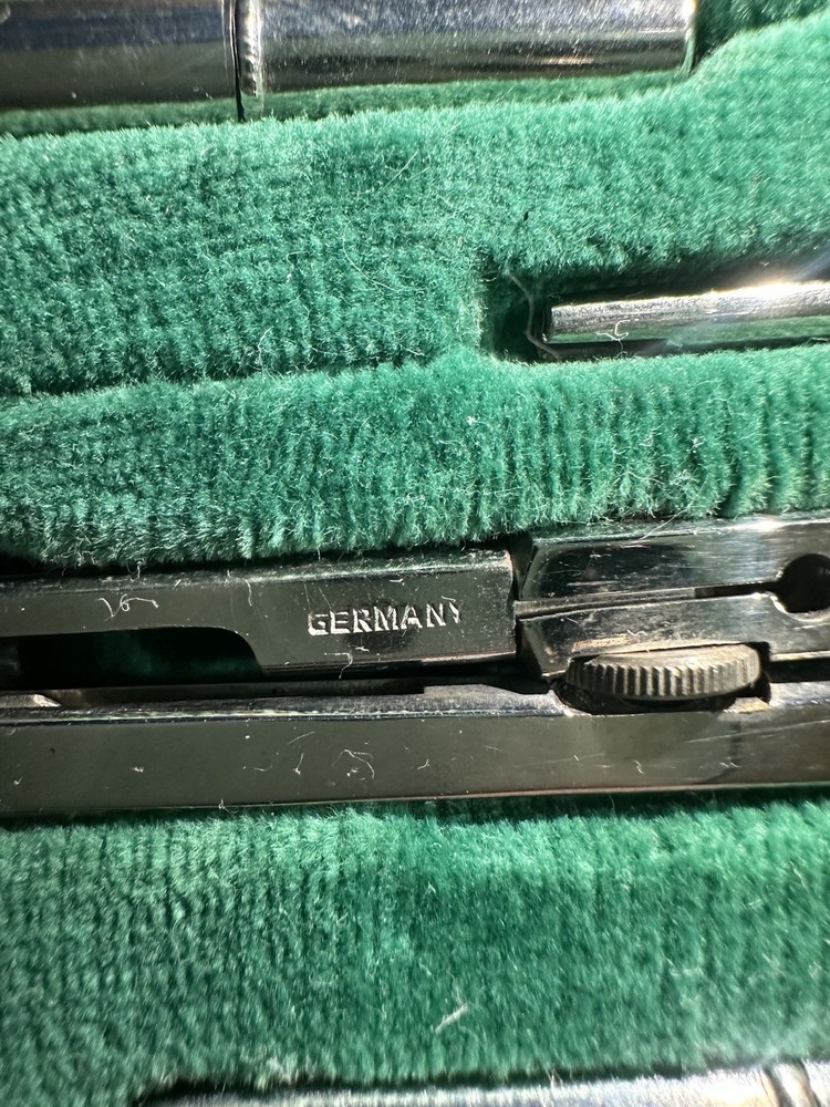 Vintage W Germany Complete kit! large Engineer Drafting Compass Set w/ Case