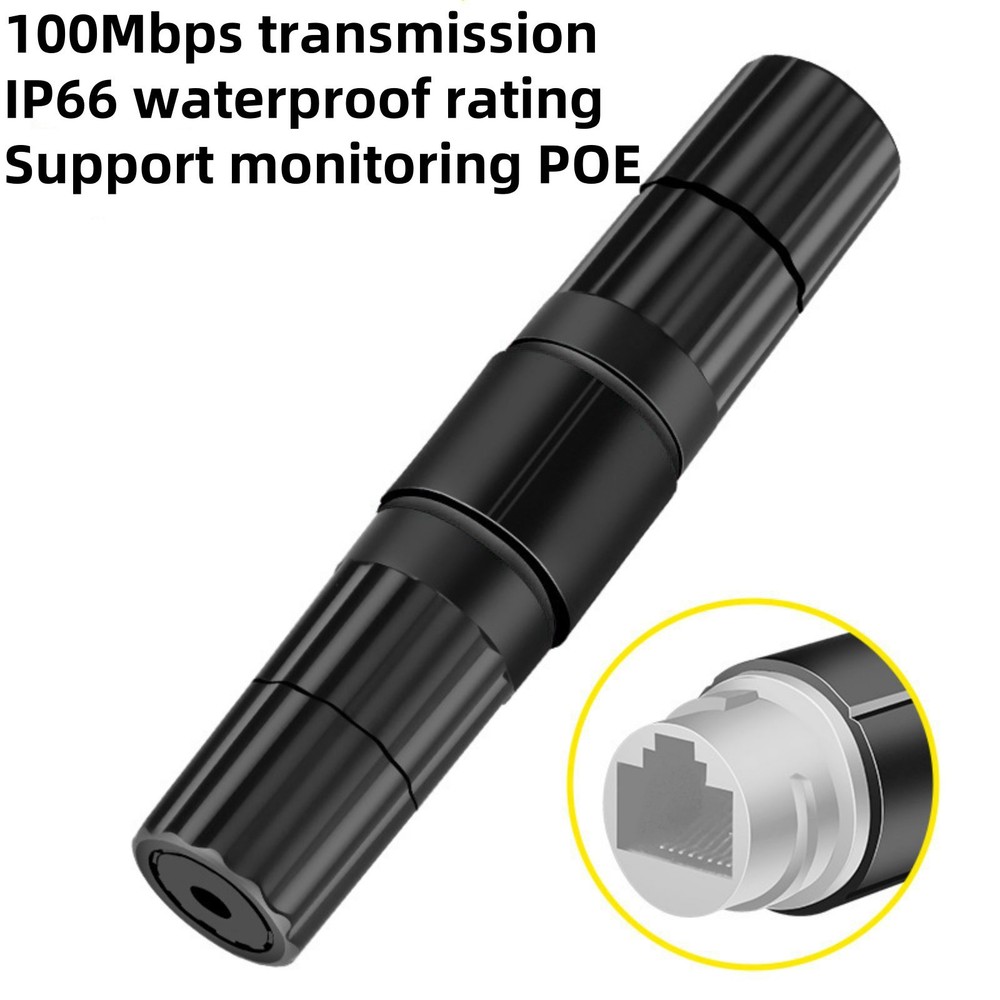 New 3x RJ45 Waterproof Shielded Network Ethernet Cable Extender Coupler