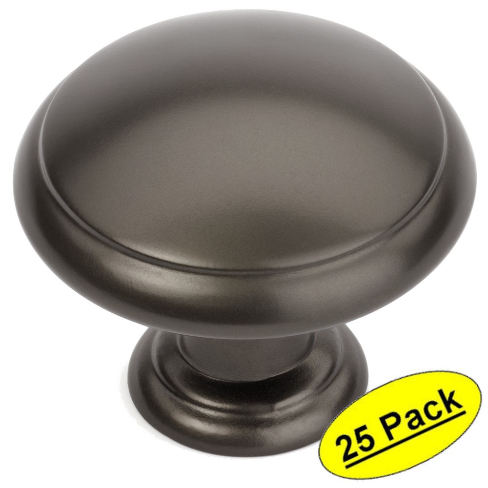 *25 Pack* Cosmas Cabinet Hardware Graphite Round Knobs #5422GPH