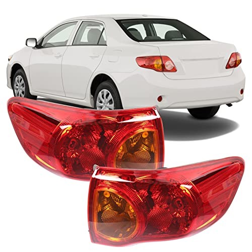 Outer Body Tail Light Assembly Replacement for Corolla OE-Style 2009-2010,