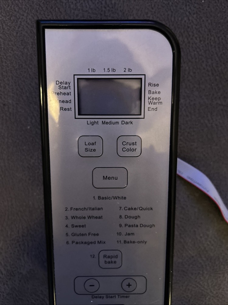 Cuisinart CBK-100 2 Pound Bread Maker Replacement Digital Display Control Board