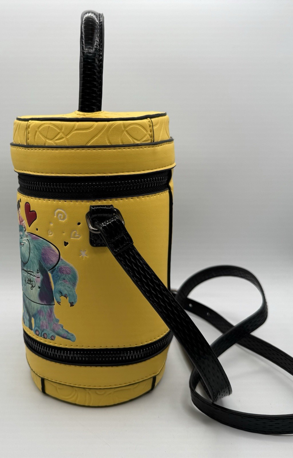 Danielle Nicole Pixar Monsters Inc Scream Laugh Canister Bag Crossbody Strap