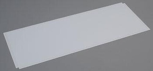Evergreen Plastic Styrene Plain Sheet .060x8x21 (2) - Model Railroad Scratch