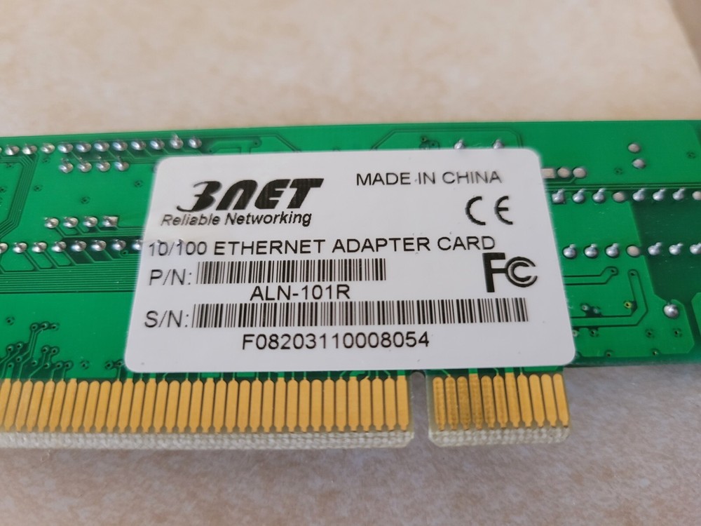 Vintage 3Net ALN-101R Ethernet Card