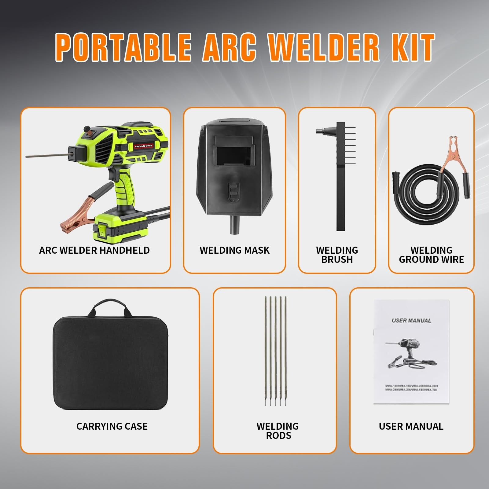 YesRight 110V Handheld ARC Welder 120Amp with IGBT Inverter & Digital Display