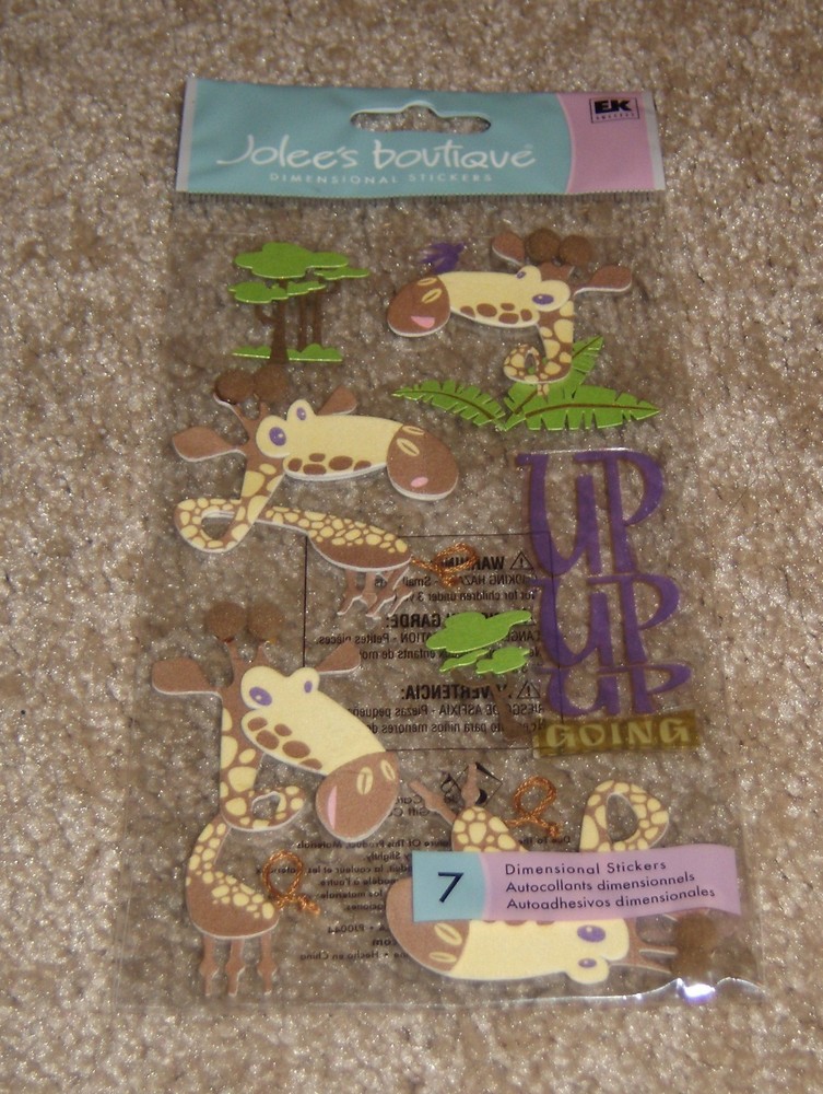 EK Success Jolee's Dimensional Sticker ~ Giraffe Going Up