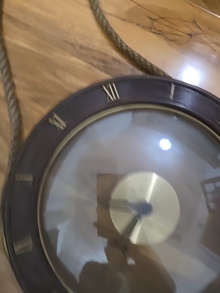 vintage MAUTHE Wall Clock / Mechanical / Wind Up