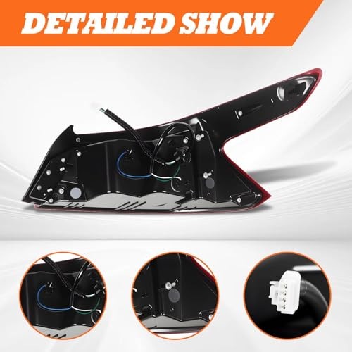 Driver Side Tail Light Assembly Compatible with Maxima 2016 2017 2018 Rear Left