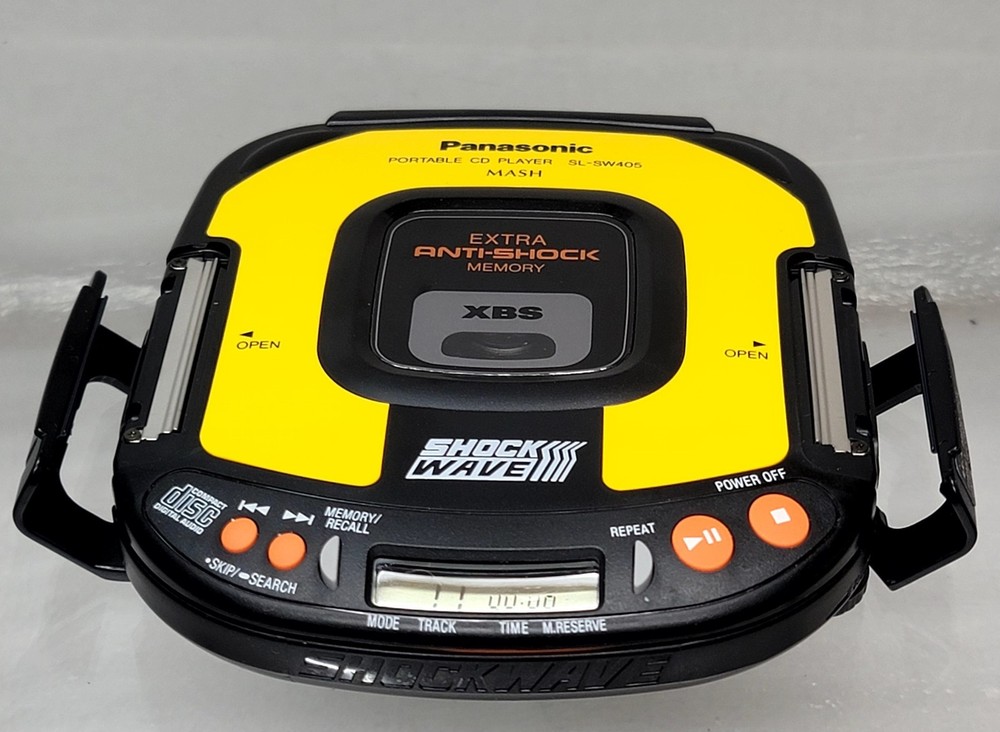 Panasonic Shockwave Portable Compact Disc CD Player SL-SW405 Tested working