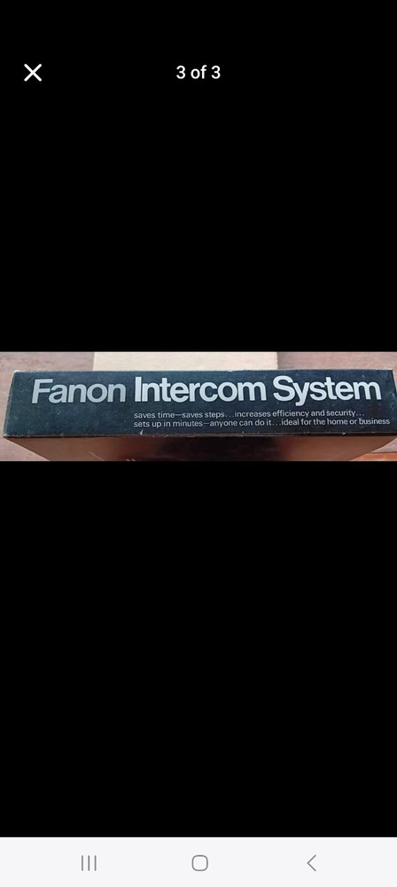 Vintage NIB Fanon Intercom System