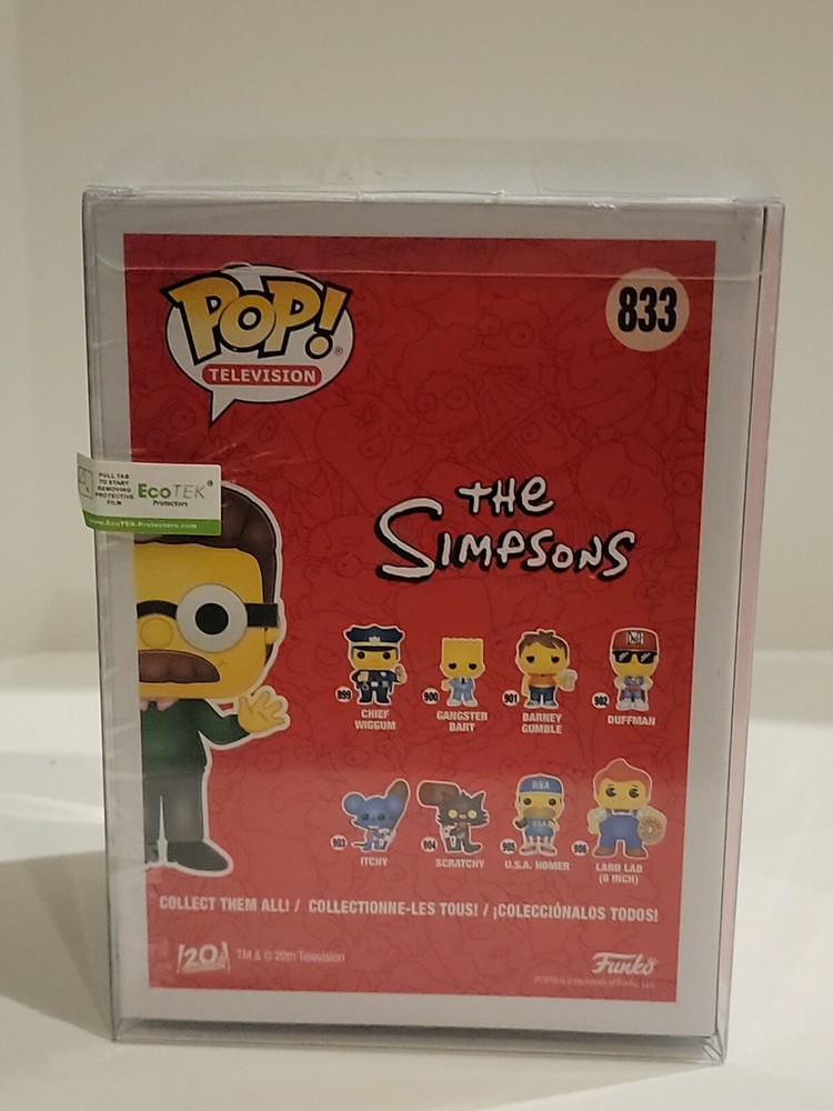 Funko POP Ned Flanders The Simpsons Hot Topic Exclusive #833 +protector