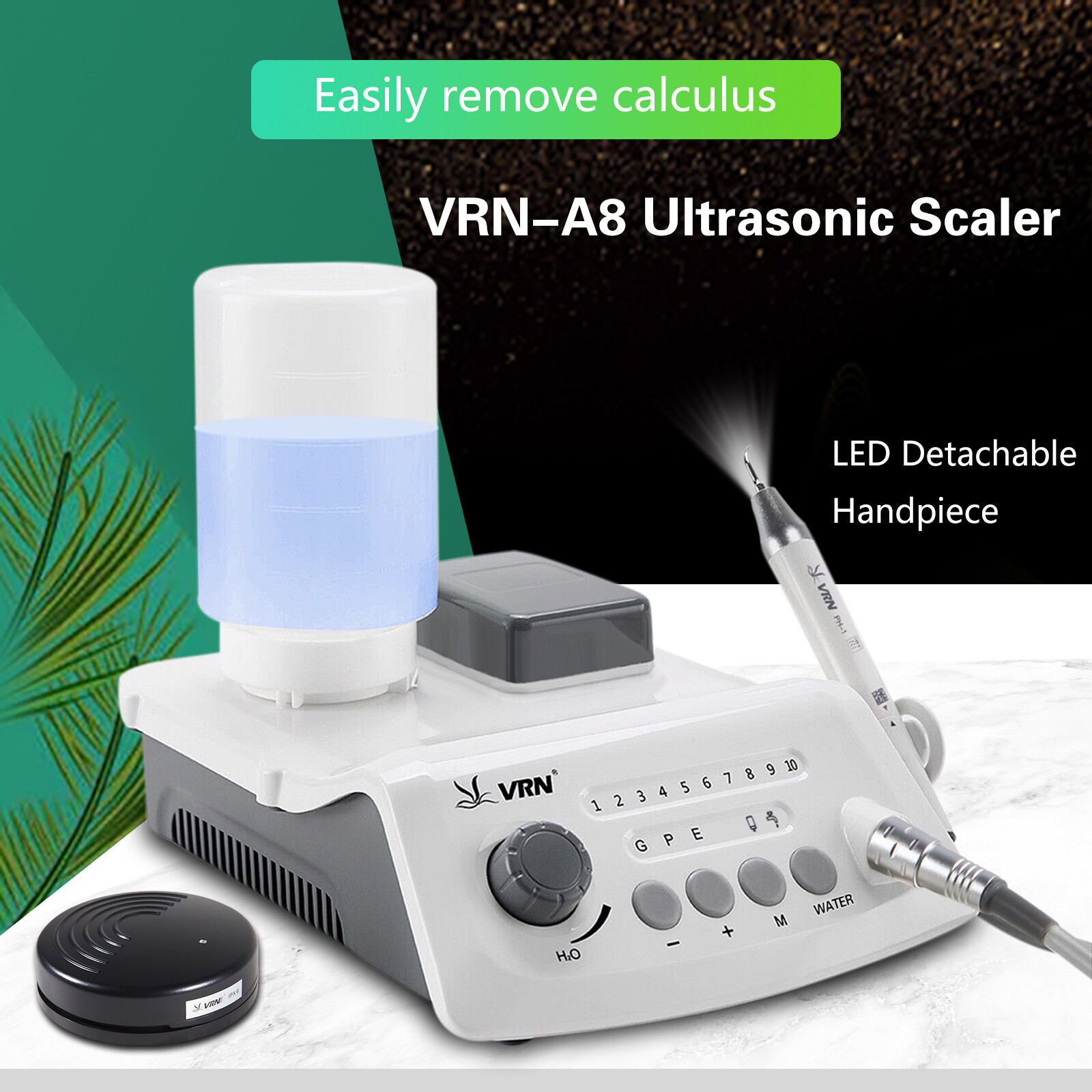Woodpecker Style Dental LED Cordless Ultrasonic Scaler &LED Detachable Handpiece