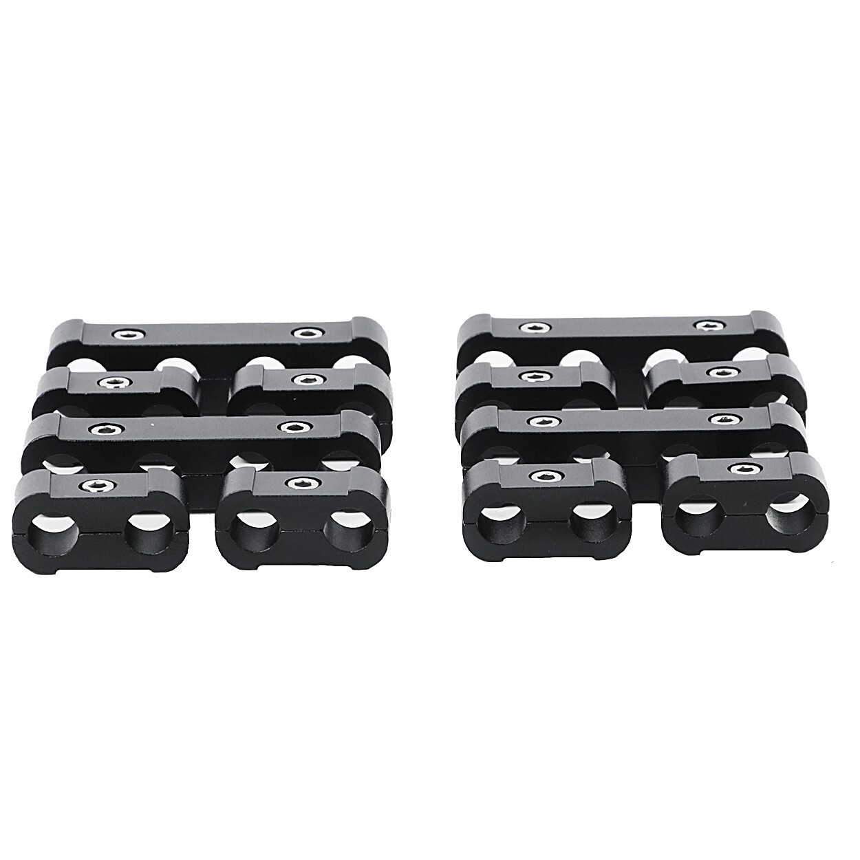 12Pcs Engine Spark Plug Wire Separator Divider Suit Fits For 8mm 9mm 10mm Black
