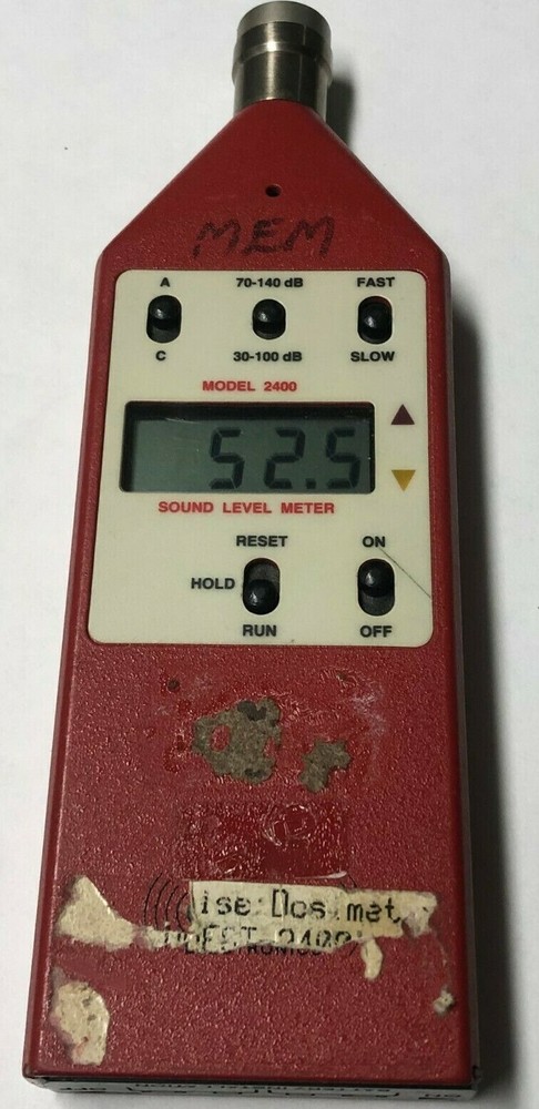 Quest Digital Technologies Sound Level Meter Model 2400 & Microphone Mic