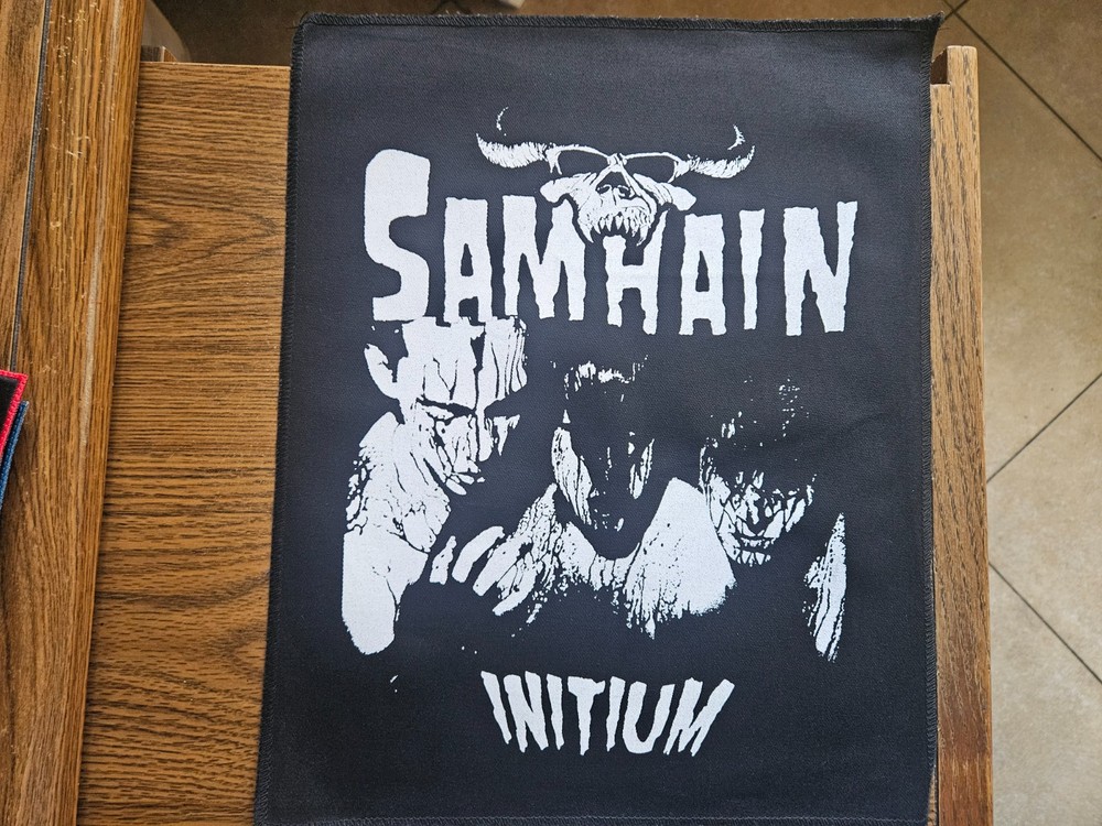 SAMHAIN, INITIUM, CANVAS SCREEN PRINTED LARGE BACK PATCH