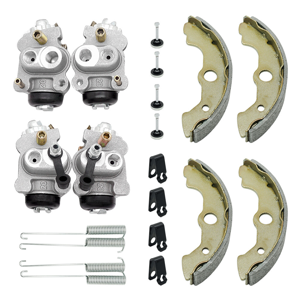 Front Brake Wheel Cylinders & Shoes Kit for Honda Rancher 350 TRX350 2000-2003
