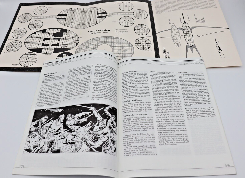 Spelljammer SJA3 Crystal Spheres Advanced Dungeons & Dragons 2nd Edition Module