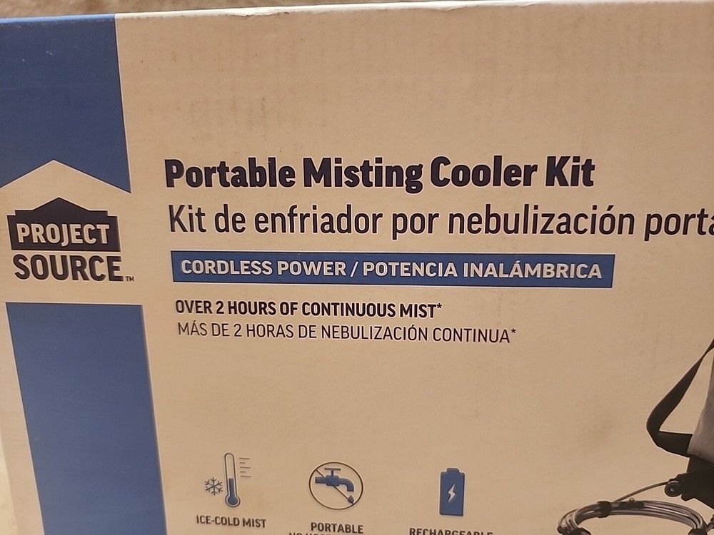 New Sealed Project Source Portable Misting Cooler Kit #4799809