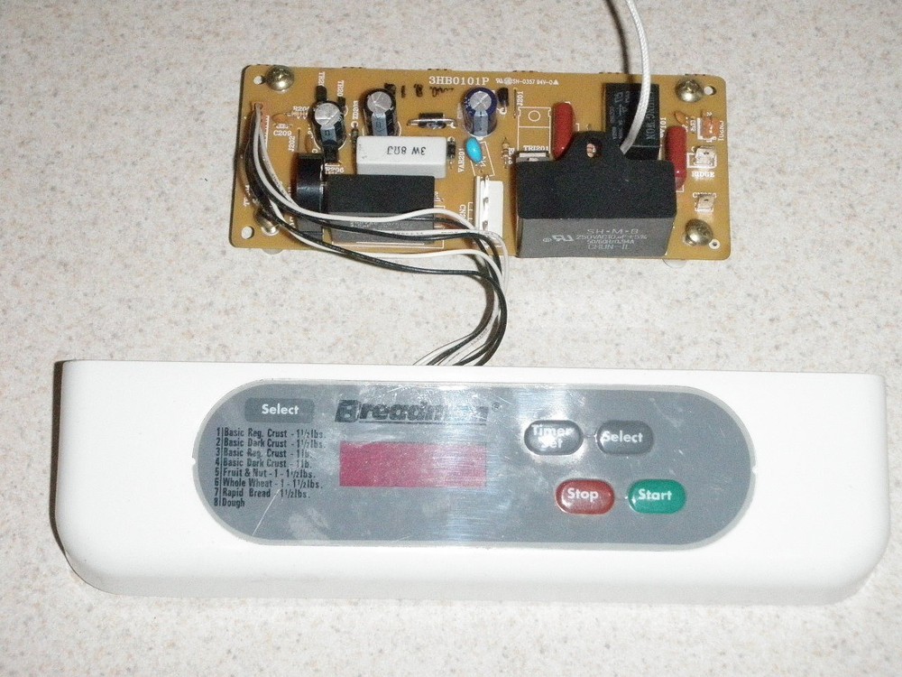 Breadman Bread Machine Control Panel with PCB for Model TR441 Gen3