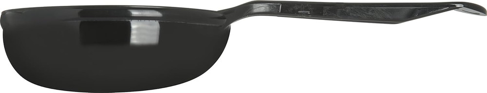 493003 Solid Short Handle Portion Control Spoon, 6 oz, Black