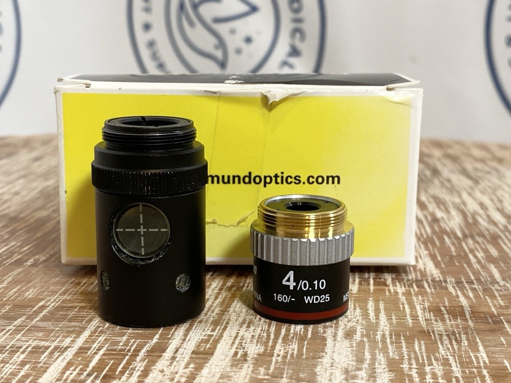 Nikon 4 4/0.10 160/-WD25 Microscope Objective