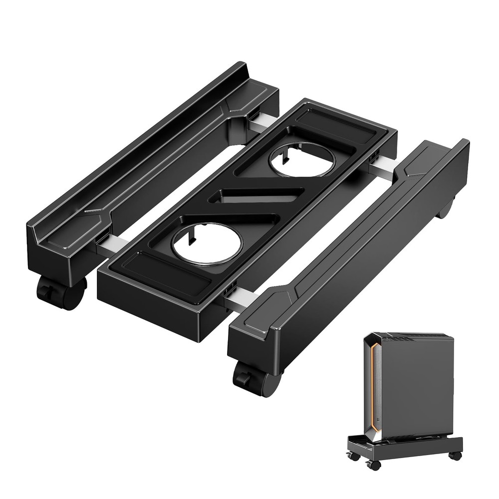 CABTE Adjustable Computer Tower Stand, Mobile CPU Stand with 4 Standard model